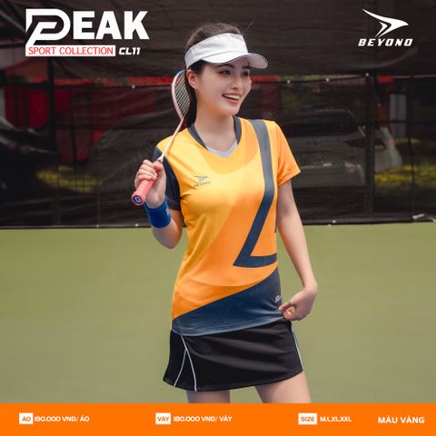 ÁO NỮ CẦU LÔNG BEYONO PEAK CL11 - VÀNG 