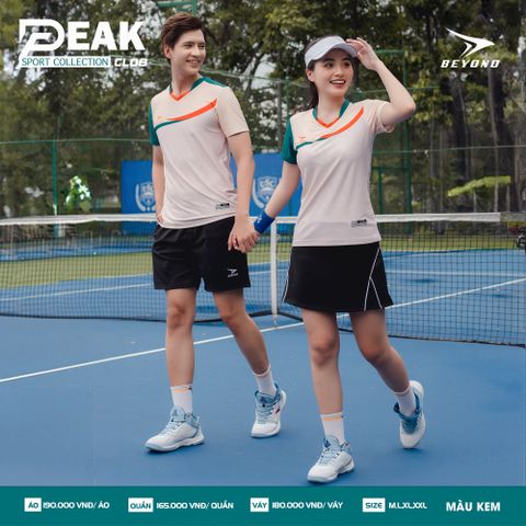  ÁO NỮ CẦU LÔNG BEYONO PEAK CL08 - KEM 