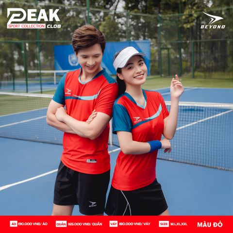  ÁO NỮ CẦU LÔNG BEYONO PEAK CL08 - ĐỎ 