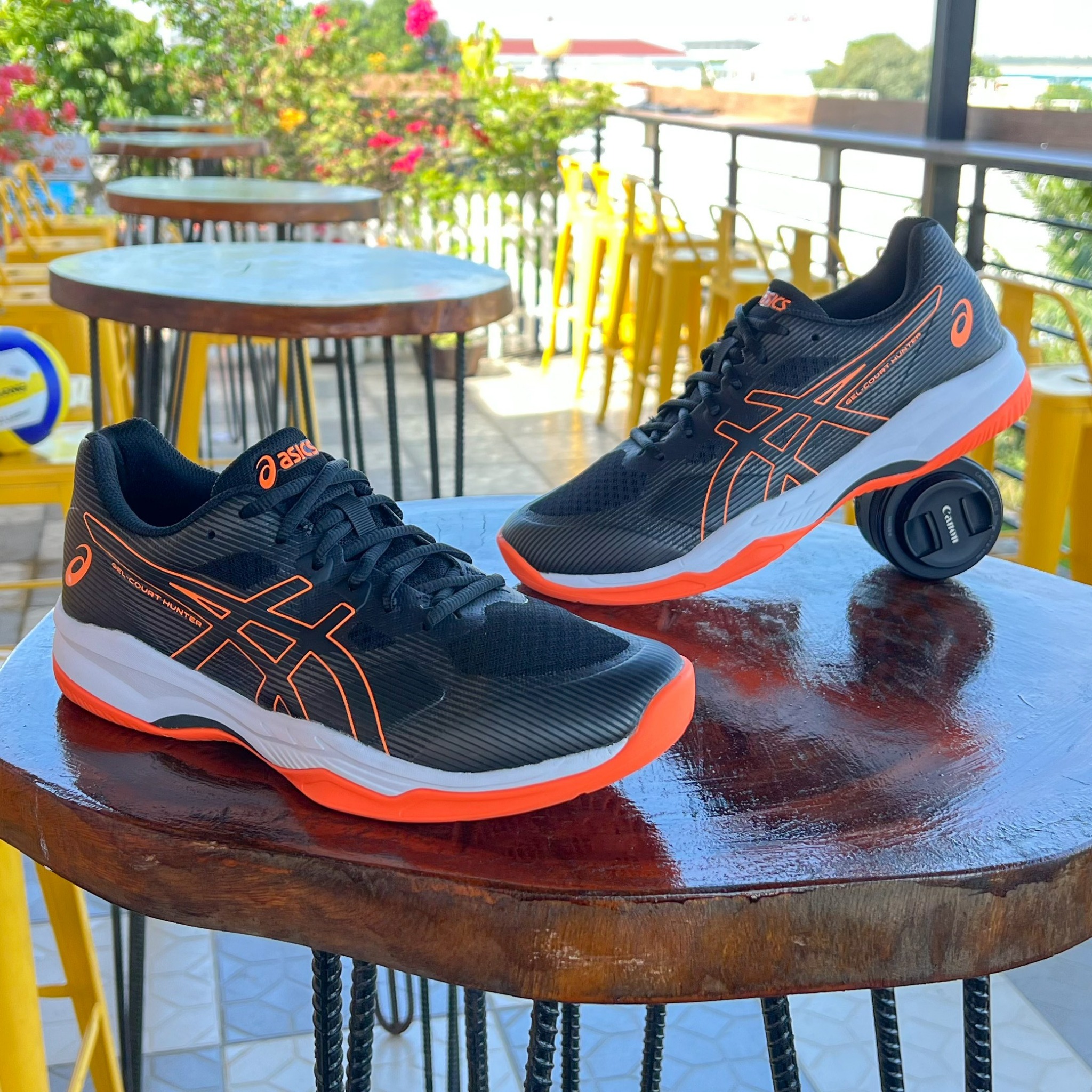 Giày Asics Gel - Court Hunter 2 - Đen Cam – HPSTORE Giày Asics Gel - Court Hunter 2 - Đen Cam – HPSTORE