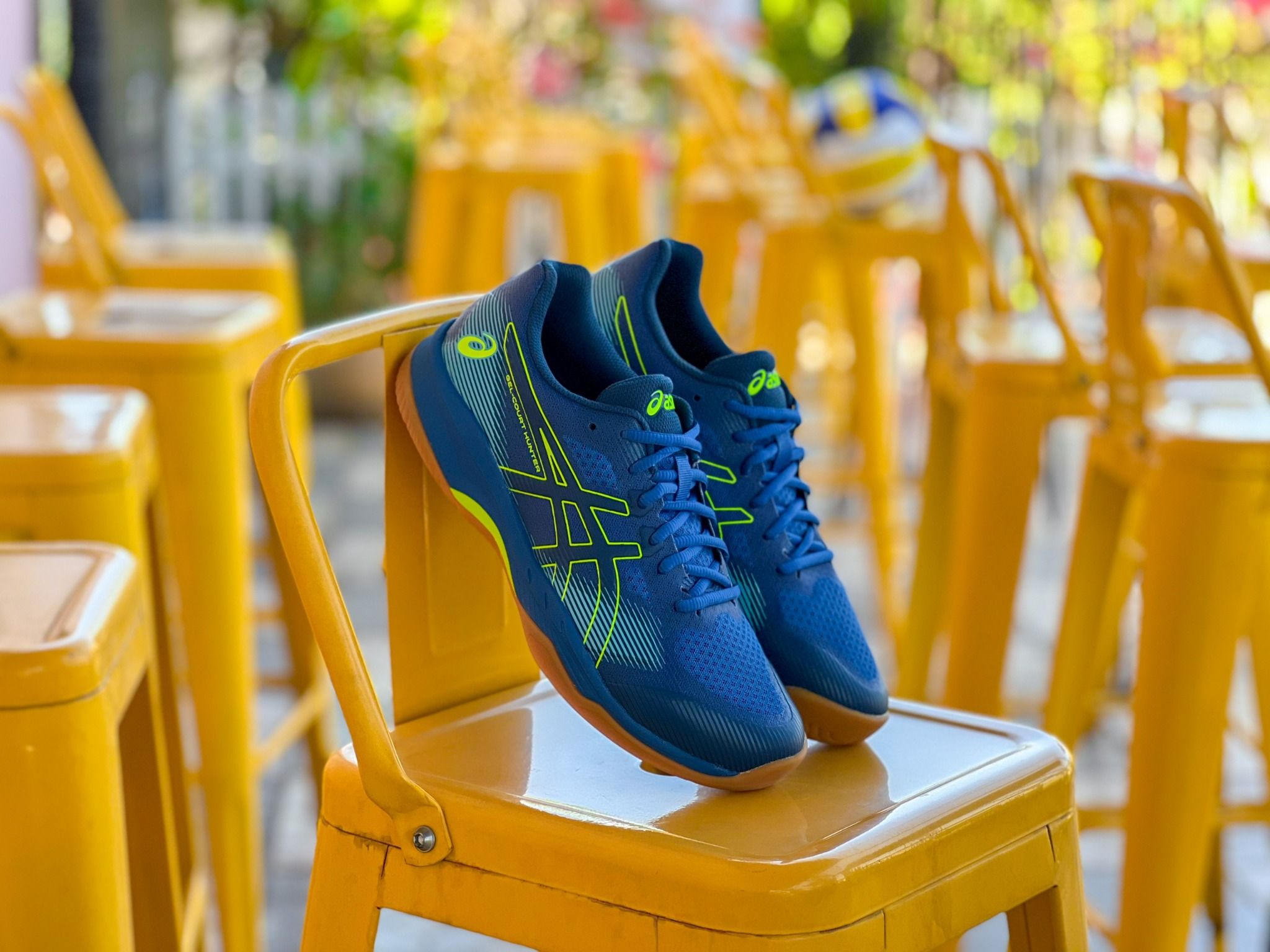 Giày Asics Gel - Court Hunter 2 - Xanh – HPSTORE Giày Asics Gel - Court Hunter 2 - Xanh – HPSTORE