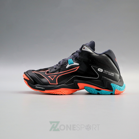  GIÀY BÓNG CHUYỀN MIZUNO WAVE LIGHTNING Z8 MID - ĐEN CAM 