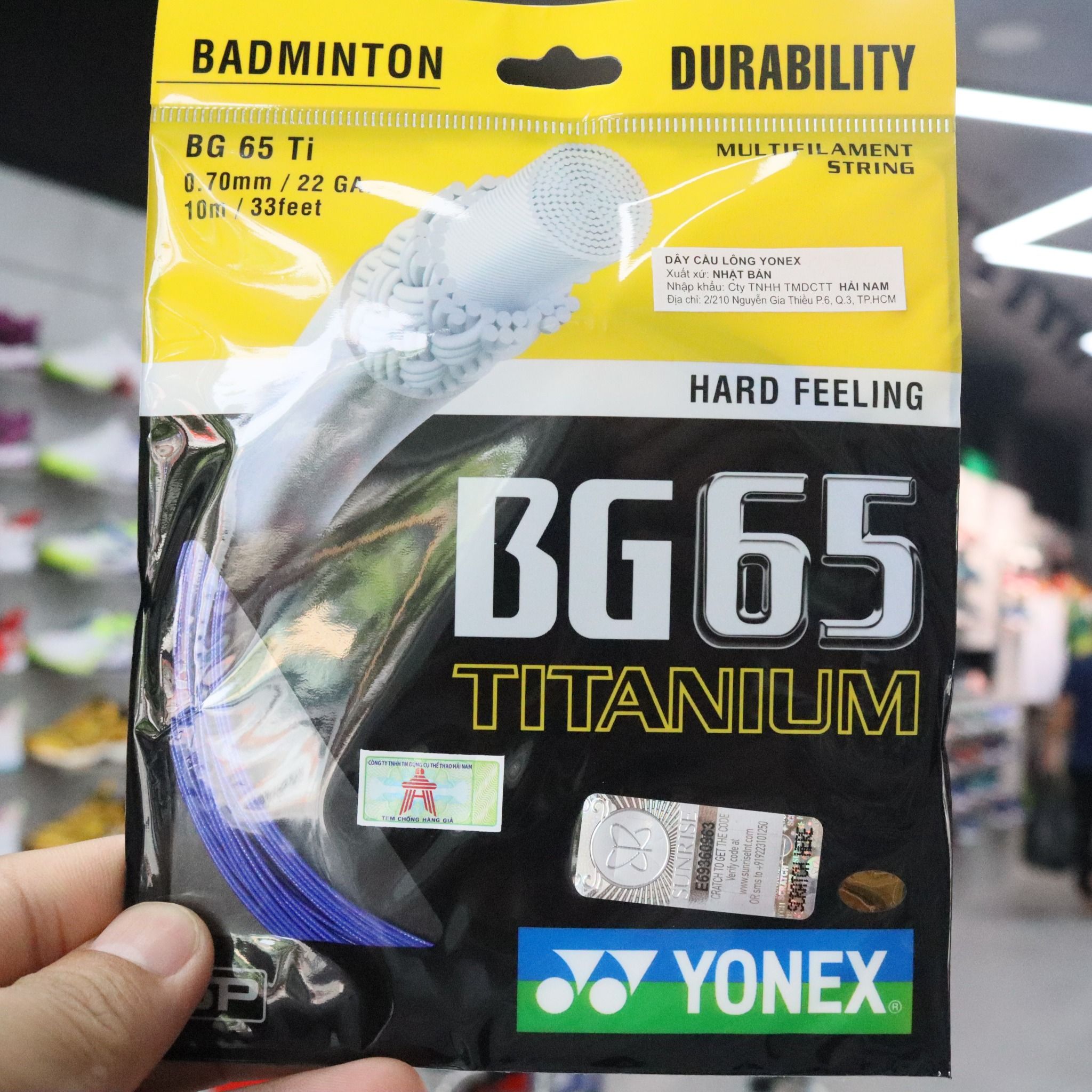  CƯỚC CẦU LÔNG YONEX BG 65 TI 