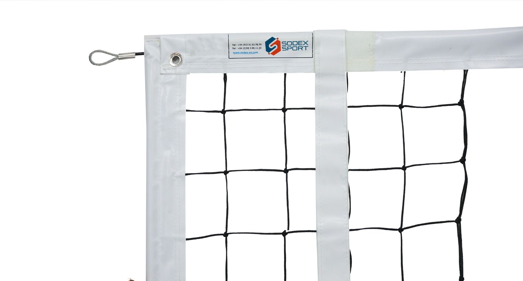  LƯỚI BÓNG CHUYỀN THI ĐẤU SỢI BR Ø3MM BĂNG PVC XUNG QUANH PHÙ HỢP FIVB - S30857 