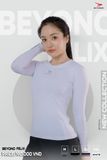  ÁO THỂ THAO DÀI TAY GIỮ NHIỆT NỮ BEYONO FELIX - TRẮNG 