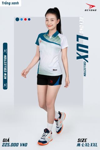  ĐỒNG PHỤC NỮ BEYONO LUX - TRẮNG XANH 