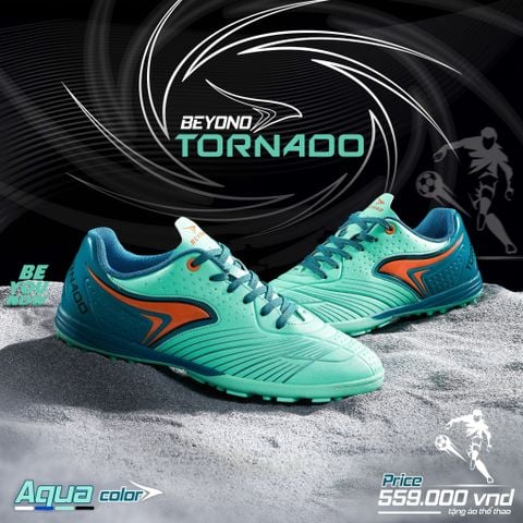  GIÀY BÓNG ĐÁ BEYONO TORNADO - AQUA 