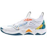  GIÀY MIZUNO WAVE MOMENTUM 3 - TRẮNG CAM XANH 