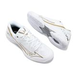  GIÀY MIZUNO WAVE CLAW 3 - TRẮNG VÀNG BẠC 