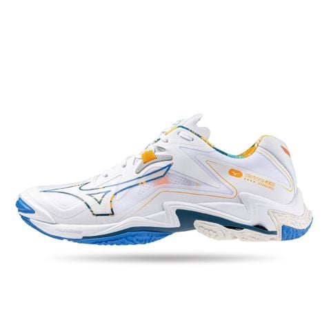 GIÀY MIZUNO WAVE LIGHTNING Z8 - TRẮNG XANH CAM 