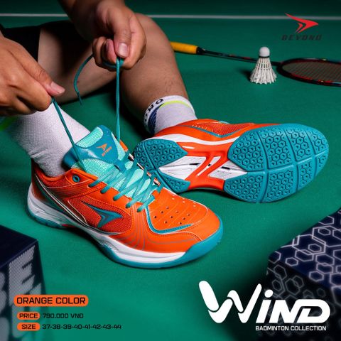  GIÀY CẦU LÔNG BEYONO WIND - ORANGE 