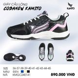  GIÀY KAMITO COBANEW - ĐEN HỒNG 