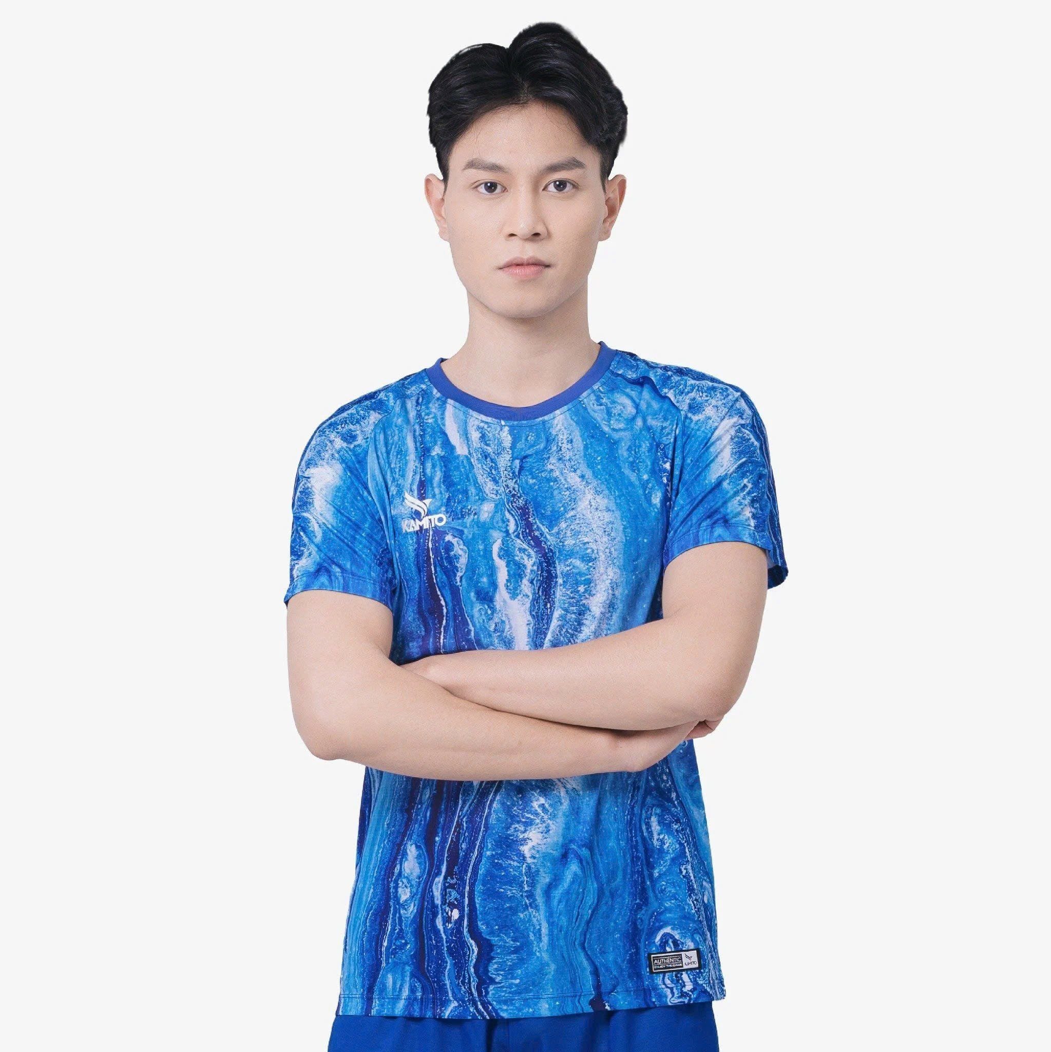  ÁO THỂ THAO UNISEX KAMITO TRAINING LIGHTNING - XANH BÍCH 