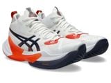  GIÀY BÓNG CHUYỀN ASICS METARISE 2 - TRẮNG CAM ĐEN 