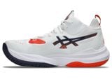  GIÀY BÓNG CHUYỀN ASICS METARISE 2 - TRẮNG CAM ĐEN 