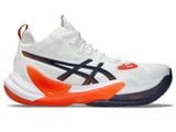  GIÀY BÓNG CHUYỀN ASICS METARISE 2 - TRẮNG CAM ĐEN 