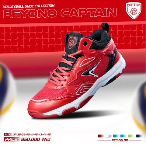  GIÀY BÓNG CHUYỀN BEYONO CAPTAIN - RED 