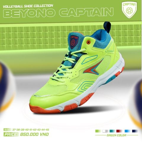  GIÀY BÓNG CHUYỀN BEYONO CAPTAIN - GREEN 
