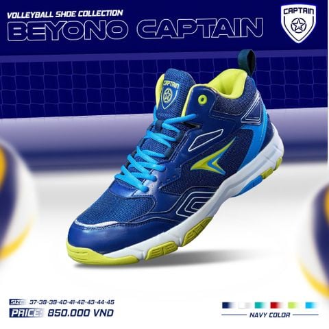  GIÀY BÓNG CHUYỀN BEYONO CAPTAIN - NAVY 