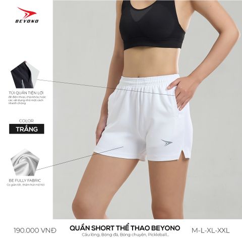  QUẦN THỂ THAO NỮ BEYONO QCL03 - TRẮNG 