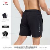  QUẦN THỂ THAO NAM BEYONO QCL03 - ĐEN 