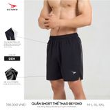  QUẦN THỂ THAO NAM BEYONO QCL03 - ĐEN 