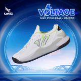  GIÀY PICKLEBALL KAMITO VOLTAGE - TRẮNG XÁM 