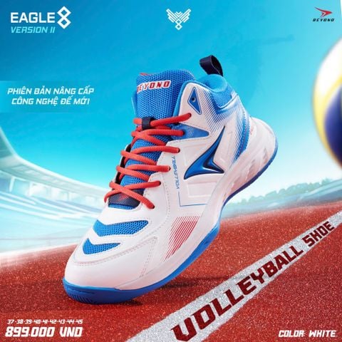  GIÀY BÓNG CHUYỀN BEYONO EAGLE 8 VER 2 - WHITE BLUE 