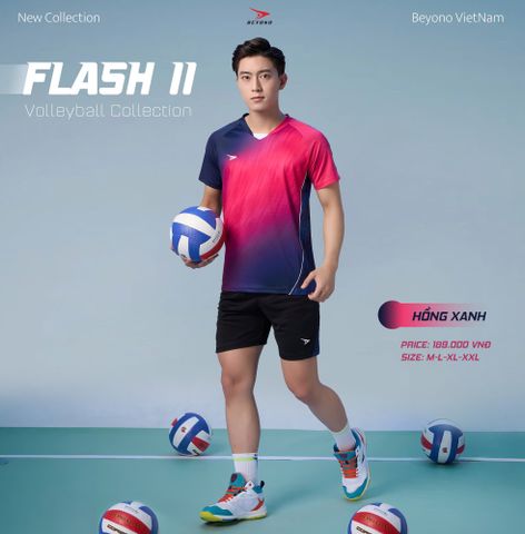  ĐỒNG PHỤC NAM BEYONO FLASH II - HỒNG XANH 