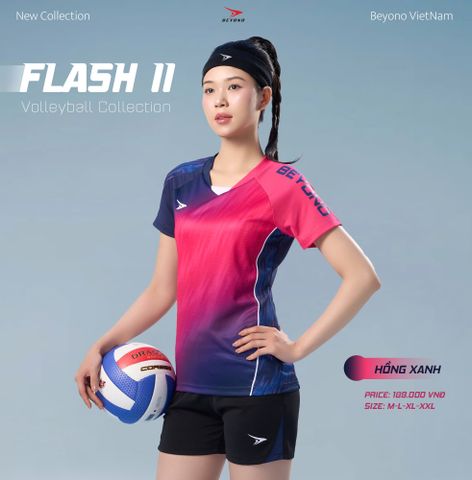  ĐỒNG PHỤC NỮ BEYONO FLASH II - HỒNG XANH 