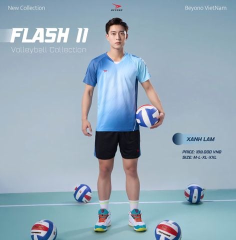  ĐỒNG PHỤC NAM BEYONO FLASH II - XANH LAM 