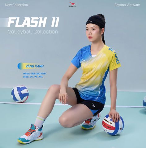  ĐỒNG PHỤC NỮ BEYONO FLASH II - VÀNG XANH 