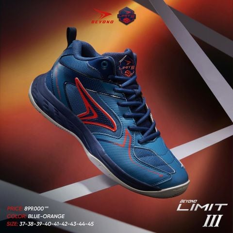  GIÀY BÓNG CHUYỀN BEYONO LIMIT 3 - BLUE ORANGE 