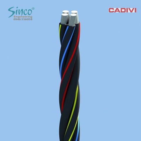 Cáp nhôm vặn xoắn hạ thế ABC 0.6/1KV (2,3,4 LÕI)