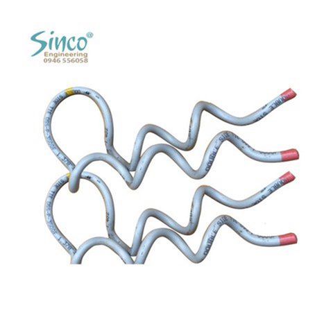 Giáp buộc cổ sứ đôi cho cáp nhôm lõi  thép bọc cách điện 24KV - composite - 2  sợi