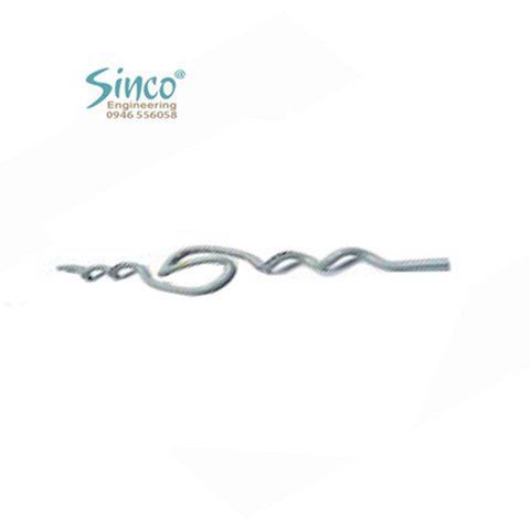 Giáp buộc đầu sứ đơn cho cáp nhôm lõi  thép bọc cách điện 24Kv- (Composite)