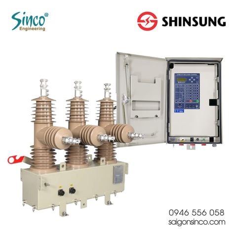 Máy cắt tự động đóng lại Recloser 27kV 630A SIREC - SHINSUNG HQ