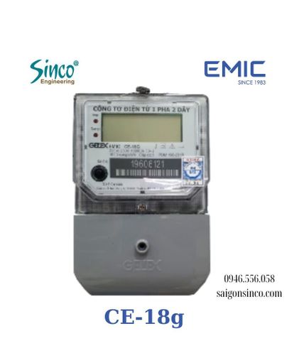 Công tơ điện tử 1 pha CE-18g EMIC