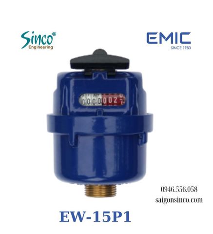 Đồng hồ nước lạnh cơ khí EW-15P1 EMIC