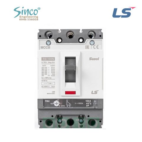 MCCB 3P (Susol) - FMU loại chỉnh dòng (nhiệt) 3 buớc 0.8, 0.9, 1.0 x ln, TD, TS - LS
