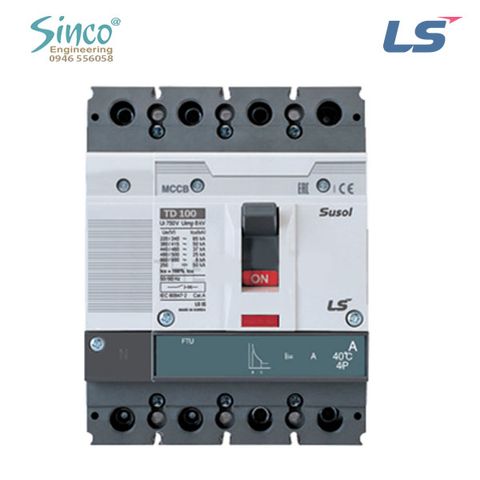 MCCB 4P (Susol) - FMU loại chỉnh dòng (nhiệt) 0.8~1 x ln, TD, TS - LS