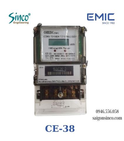 Công tơ điện tử 1 pha CE-38 EMIC
