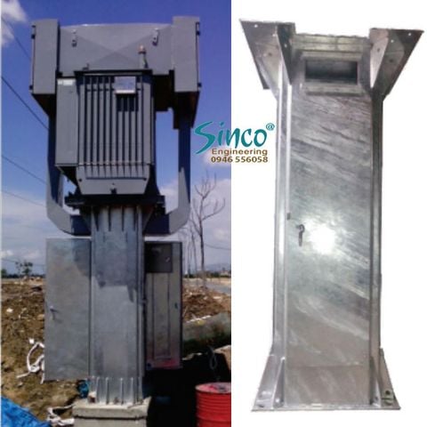 Trụ đỡ máy biến áp (trụ đỡ MBA) không có vành che (đài sen)