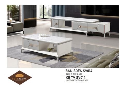 Combo bàn sofa và kệ tivi mã SV014
