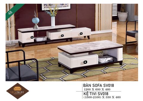 Combo bàn sofa + kệ tivi mã SV018