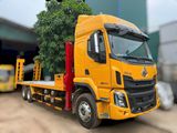 Chenglong 3 chân nâng đầu chở máy công trình nóc thấp