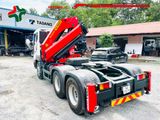 Đầu kéo gắn cẩu Pafinger 12 tấn nền xe Daewoo