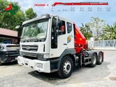 Đầu kéo gắn cẩu Palfinger 12 tấn