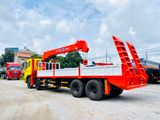 Xe nâng đầu chở máy gắn cẩu kanglim 12 tấn