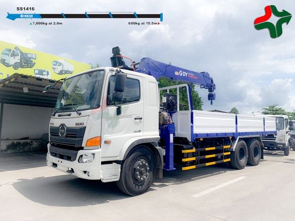 Xe tải Hino gắn cẩu 7 tấn Dongyang
